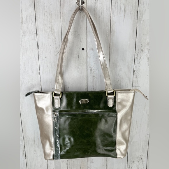 Genuine Leather Tote Handbag Aurielle by Carryland Shoulder Bag Large Size - Picture 3 of 14